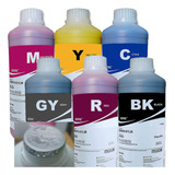 6x 500ml Tinta Foto Plus Para Impressora Canon Max G610 G510