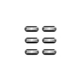 6x Lanterna Lateral Cristal Branca Bau Caminhão Carreta 3led