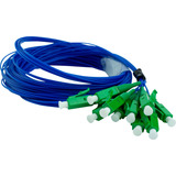 6x Pig Tail Lc Apc Monomodo 1,5m Simplex 9/125 Polimento Apc
