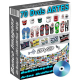 70 Dvds Artes Gráficas Vetor Sublimação Banco De Imagens Etc