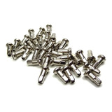 72 Nipples Richman 14g 12mm Prata P/ Raios 2mm