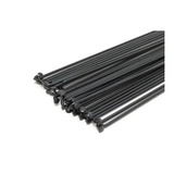 72 Raios Richman Inox Pretos C/ Nipple 2,0 X 185mm