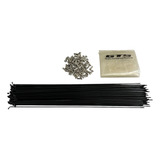 72 Uni Raio Gts Aço Anodizado 2mm X 290mm P/ 2 Rodas Aro 29