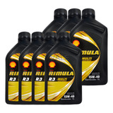 7l Óleo Shell 15w40 Rimula Caminhão Diesel Pesado Api Ch-4
