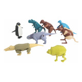 8 Brinquedos Rock Dino E Animal - Revista Recreio (coleção)