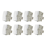 8 Módulos Interruptores Simples 10a 250v Margirius Sleek