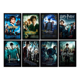 8 Pôsteres Decorativos Coleção Completa Harry Potter 21x30 