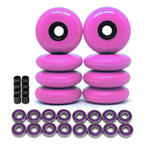 8 Rodas Patins Roller Inline Speed 72mm 80a Rolamento Abec 7