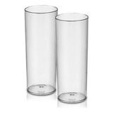 80 Copo Long Drink Cristal Liso Para Transfer Lembrancinha