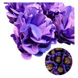 80 Forminhas Para Doces Finos Casamento - Flor Cor Lilás