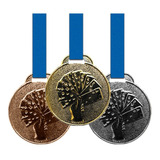 80 Medalhas 35mm Baralho - Ouro Prata Bronze - Aço Com Fita
