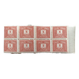 8736 Brasil Taxas Nº 47/a Bloco De 20 Selos Ficando 10 S/ Fi