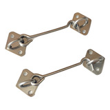 8x Tranca Fecho Aldrava Aço Inox 75mm P/ Portas E Janelas