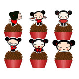 90 Tags Toppers Personalizados Doces Docinhos Pucca