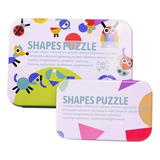 A Blocos Padrão-shape Puzzle Tangram De 36 Blocos 60 Cartas