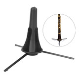 A Tripé Para Clarinete Portátil Dobrável Preto Durável Musi