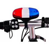 A Uma Campainha De Bicicleta, 6 Led, 4 Tons De Buzina Led