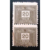A458 Brasil Taxa Selo Nº 42 Par Novos