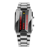 Aa Skmei Assista Pulseira Matriz Moda Unisex Binário Led Luz