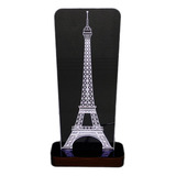 Abajur Led - Acrílico Gravado A Laser - Torre Eiffel