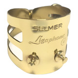 Abraçadeira Sax Alto Selmer Paris Ligaphone Dourada Cod2142