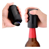 Abridor De Garrafas Magnetico Automatico Abs Para Cerveja Cor Preto