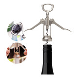 Abridor De Vinho Garrafa Cerveja Saca Rolha Inox Reforçado