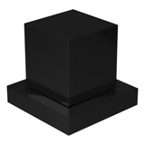 Acabamento Quadrado Para Registro De Gaveta Ou Pressão Padrão Deca De 16 Estrias Em Metal Preto Fosco
