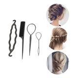 Acessórios Para Cabelo Penteado Coque Mágico Trança Agulha 