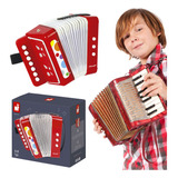 Acordeon Sanfona Instrumento Musical Infantil Confetti Janod