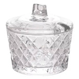 Açucareiro De Cristal Diamante 10cm X 10cm - Lyor Cor Transparente