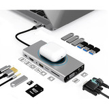 Adaptador 15x1 Hub Usb Tipoc 10em1 Carregador Wifi Charging