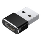 Adaptador Conector Tipo C Para Usb 3.0 Conversor Usb - C Cor Preto