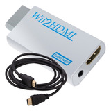Adaptador Conversor Áudio Vídeo Nintendo Wii Para Hdmi +cabo
