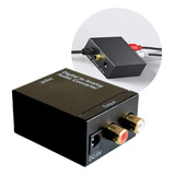 Adaptador Conversor Óptico Toslink E Coaxial Digital P/ Rca
