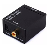 Adaptador Conversor Ótico Toslink Digital Para Rca