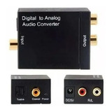 Adaptador Conversor Ótico Toslink E Coaxial Digital P/ Rca