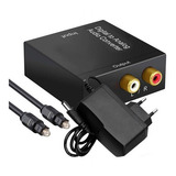 Adaptador De Audio Óptico Digital Para Rca Analógico Convert
