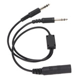 Adaptador De Fone De Ouvido De Aviação Helicóptero Single Pl