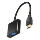 Adaptador De Vídeo E Audio Hdmi Macho P/ Vga Femea Conversor