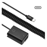 Adaptador Dummy Pd Pw20 Bateria Sony Np-fw50 Espiral Usb-c