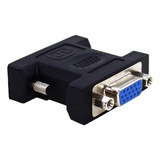 Adaptador Dvi Macho X Vga Db15 Fêmea Tblack Preto