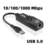 Adaptador Ethernet Usb 3.0 Lan Rj45 Gigabit 10/100/1000mbps