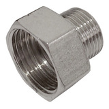 Adaptador Fêmea 1/2 Bsp X Macho 1/4 Npt Em Inox 304