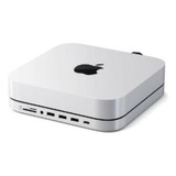 Adaptador Hub Usb- Satechi P/ Mac Mini Com Slot Ssd Prata