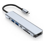 Adaptador Hub Usb Tipo C 3.0 Regua Dock Macbook Dell iPad Pc