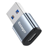 Adaptador Otg Usb 3.1 (macho) Para Tipo-c (fêmea) Essager