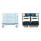 Adaptador Pci-e 2 Ssd Hdd Para Laptop Dual Micro- Sd Sdhc