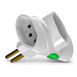 Adaptador Pino Multiplicador Benjamin Tipo T 3 Saídas 10a 2p + Terra Daneva Bivolt 110v 220v
