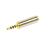 Adaptador Plug P2 Fêmea (3,5mm) Para P1 Macho (2,5mm)